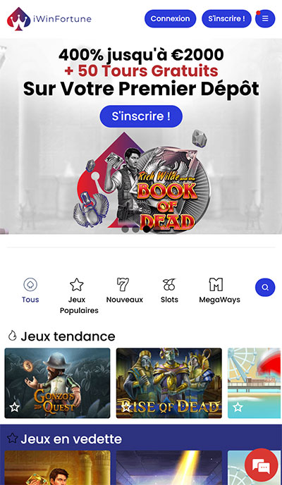 iWinFortune Casino mobile